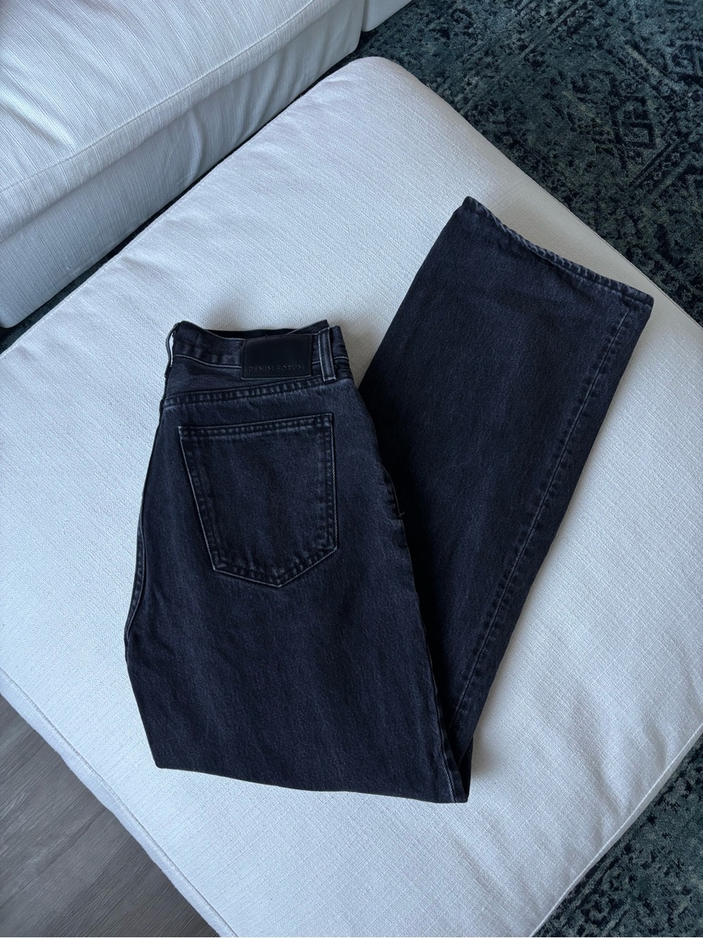 Aritzia The Farrah Hi-Rise Wide Black Jeans